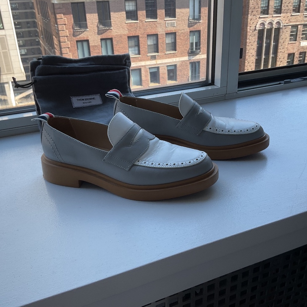 Thom Browne 2-toned penny loafers - super chic!